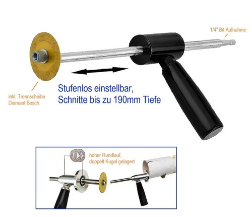 Tiefen rohrschneider aufsatz - rohrschneider,